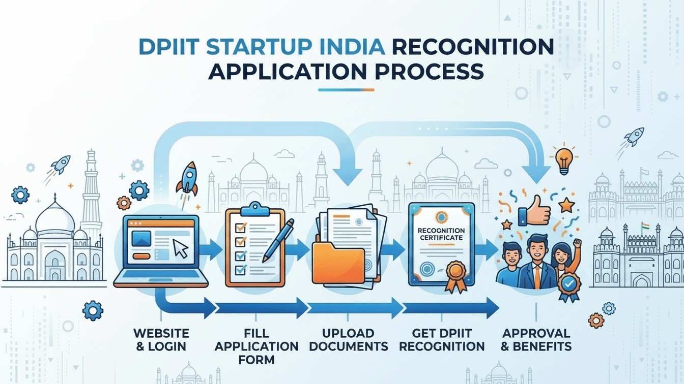 DPIIT Startup Recognition Application Process Step by Step